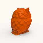 Molde de Silicone Coruja Corujinha 3D Animal para Vela Resina Gesso Artesanato