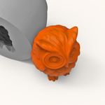 Molde de Silicone Coruja Corujinha 3D Animal para Vela Resina Gesso Artesanato