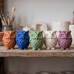 Molde de Silicone Coruja Corujinha 3D Animal para Vela Resina Gesso Artesanato