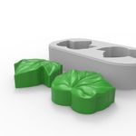 Molde de Silicone 2 Folhas de Uva Pequena