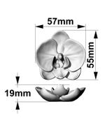 Molde de Silicone Orquídea 1 Cavidade para Sabonete Vela Gesso  Artesanato Resina e Decoração