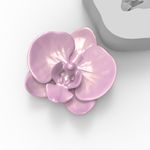 Molde de Silicone Orquídea 1 Cavidade para Sabonete Vela Gesso  Artesanato Resina e Decoração