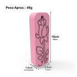 Forma de Silicone Retangular Pingente com Flores Primavera