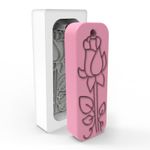 Forma de Silicone Retangular Pingente com Flores Primavera