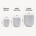 Vasos de Gesso com Tampa Pequeno, Médio E Grande para Decoração e Organização