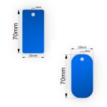Molde de Silicone Pingente Mini Oval / Retangular 4Cav. 