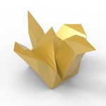 Molde de Silicone Passaro Tsuru Origami para Sabonete Vela Resina Gesso Artesanato Japão Paz Boa Sorte Saúde 