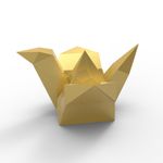 Molde de Silicone Passaro Tsuru Origami para Sabonete Vela Resina Gesso Artesanato Japão Paz Boa Sorte Saúde 