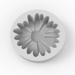 Molde de Silicone Margarida Alta para Sabonete Vela Resina Biscuit Lembrancinha Artesanal