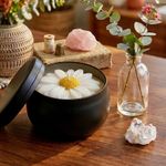 Molde de Silicone Margarida Alta para Sabonete Vela Resina Biscuit Lembrancinha Artesanal