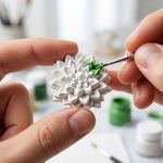 Molde de Silicone Mini Flor de Lotus 3D para Sabonete Vela Resina Biscuit Lembrancinha Artesanal