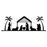 Etiqueta Adesiva Natalina 17,33x6,3cm - Pacote com 5 unidades - Para Potes Plásticos e Copos de Vela Decoração de Natal