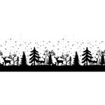 Etiqueta Adesiva Natalina 17,33x6,3cm - Pacote com 5 unidades - Para Potes Plásticos e Copos de Vela Decoração de Natal
