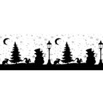 Etiqueta Adesiva Natalina 17,33x6,3cm - Pacote com 5 unidades - Para Potes Plásticos e Copos de Vela Decoração de Natal