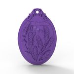 Molde de Silicone Lavanda Provence Pingente