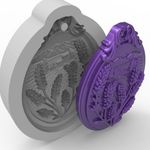 Molde de Silicone Lavanda Provence Pingente