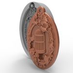 Molde de Silicone Gaiola Provence Pingente
