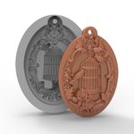 Molde de Silicone Gaiola Provence Pingente