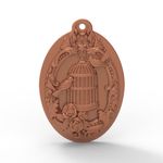 Molde de Silicone Gaiola Provence Pingente