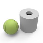 Molde de Silicone Bola de Tênis Para Sabonete Vela Decoração Resina Artesanato