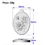 Molde de Silicone Pingente Rosas Decorativo Artesanato Chaveiro