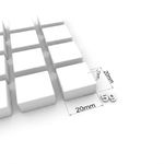 Molde de Silicone 32 Cavidades Quadradinhos 2cm Para Sabonete Resina Gesso Vela Cera Biscuit e Artesanato