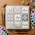 Molde de Silicone Quadrado 9 Cavidades Para Sabonete Gesso Resina Vela Biscuit e Artesanato Decorativo