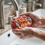 Molde de Silicone Feliz Natal Oval com Pinheiro e Boneco de Neve para Sabonete Resina Gesso Biscuit Artesanato Decorativo
