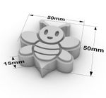 Molde de Silicone Abelhinha para Sabonete Artesanal Gesso Resina Vela Biscuit e Artesanato Decorativo