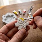 Molde de Silicone Abelhinha para Sabonete Artesanal Gesso Resina Vela Biscuit e Artesanato Decorativo