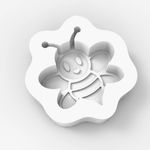 Molde de Silicone Abelhinha para Sabonete Artesanal Gesso Resina Vela Biscuit e Artesanato Decorativo