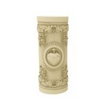 Molde de Silicone Vela Sagrado Coração Religiosa Decorativa 3D