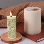 Molde de Silicone Vela Sagrado Coração Religiosa Decorativa 3D