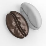 Peça em Gesso Semente Grão de Café Grande