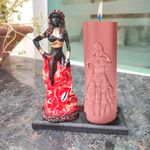 Molde de Silicone Pomba-Gira Vela dos Orixás Vela de 7 Dias Artesanal Esoterica  Religiosa