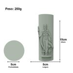 Molde de Silicone Exu Tranca Rua Vela de Orixá Umbanda Candomblé Rituais Oferendas