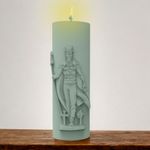 Molde de Silicone Exu Tranca Rua Vela de Orixá Umbanda Candomblé Rituais Oferendas