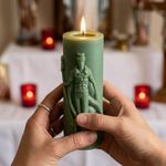 Molde de Silicone Exu Tranca Rua Vela de Orixá Umbanda Candomblé Rituais Oferendas