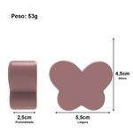 Molde de Silicone Borboleta Lisa Para Sabonete Vela Resina Gesso Artesanato Biscuit Decoração