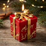 Molde de Silicone Caixa de Presente Natalino Para Sabonete Vela Resina Gesso Artesanato Decoração Lembrancinha