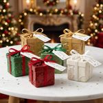 Molde de Silicone Caixa de Presente Natalino Para Sabonete Vela Resina Gesso Artesanato Decoração Lembrancinha