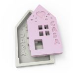 Forma de Silicone Casinha da Base para Vela Rechaud