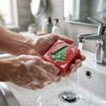 Molde de Silicone Quadrada Árvore de Natal Para Sabonete Vela Resina Gesso Artesanato Lembrancinha Decoração
