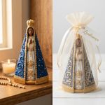 Molde de Silicone Nossa Senhora Aparecida Detalhado Para Vela Sabonete Resina Gesso Decoração Biscuit Artesanato Religioso