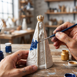 Molde de Silicone Nossa Senhora Aparecida Detalhado Para Vela Sabonete Resina Gesso Decoração Biscuit Artesanato Religioso