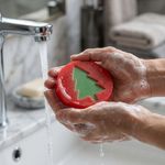 Molde de Silicone Redondo Pinheiro de Natal Para Sabonete Vela Resina Gesso Artesanato