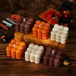 Molde de Silicone Cubo de Abóboras Halloween – Ideal para Artesanato, Lembrancinha, Resina, Velas e Sabonetes 
