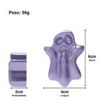 Molde de Silicone Fantasminha para Sabonete Gesso Biscuit Resina Velas Artesanato Decoração Lembrancinha