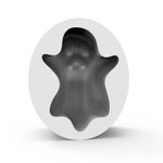 Molde de Silicone Fantasminha para Sabonete Gesso Biscuit Resina Velas Artesanato Decoração Lembrancinha