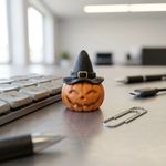 Molde de Silicone Abóbora Halloween com Chapéu – Ideal para Velas, Sabonetes, Decoração, Lembrancinha e Artesanato